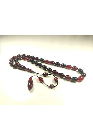 Bünyamin Barlak Usta Eseri Kuru Torna El İşi Tribüşon Ateş Kehribar Sertifikalı 5964