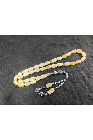 925 Ayar Gümüş Püskül 9.80 Gr. 2 Yedek Habbeli Baltık Kraliçe Kaya Damla Sertifikalı 5935