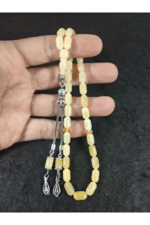 925 Ayar Gümüş Püskül 9.80 Gr. 2 Yedek Habbeli Baltık Kraliçe Kaya Damla Sertifikalı 5935