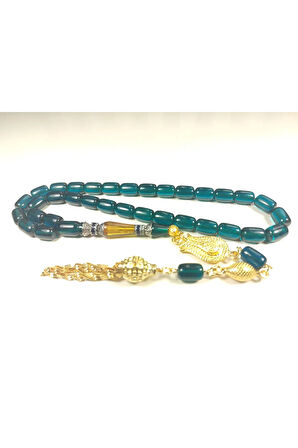 Şevket Alkan  Usta Eseri 925 Ayar Gümüş Nakkaş Alman Zar Kehribar Sertifikalı 5927