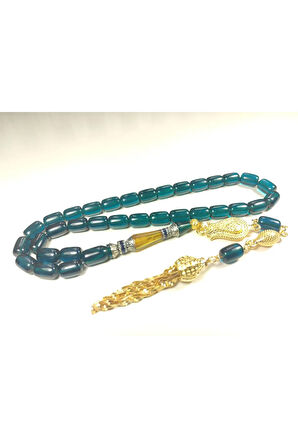 Şevket Alkan  Usta Eseri 925 Ayar Gümüş Nakkaş Alman Zar Kehribar Sertifikalı 5927