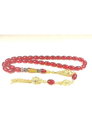 Şevket Alkan  Usta Eseri 925 Ayar Gümüş Nakkaş Alman Zar Kehribar Sertifikalı 5924