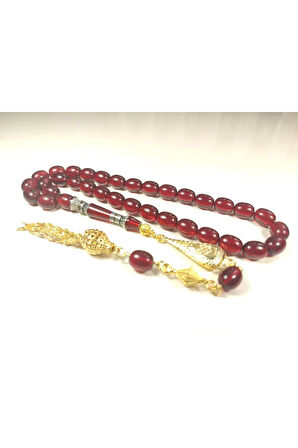 Şevket Alkan  Usta Eseri 925 Ayar Gümüş Nakkaş Alman Zar Kehribar Sertifikalı 5923