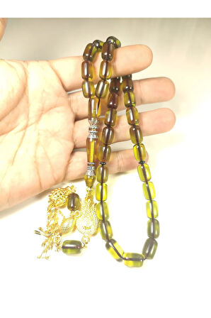 Şevket Alkan  Usta Eseri 925 Ayar Gümüş Nakkaş Objeden Ateş Kehribar Sertifikalı 5916