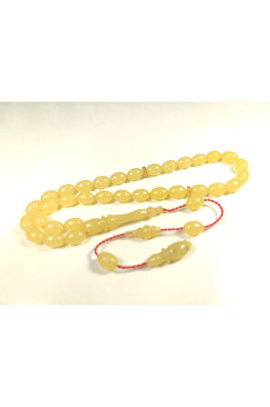 Başka Yerde Yok Abdullah Başkale Usta Eseri Bilek Boy Çift Cila Sıkma Kehribar Sertifikalı 5882