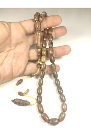 Başka Yerde Yok Mustafa Uysal Usta Eseri Kuru Torna Çift Cila Aslan Ağacı Sertifikalı 5910