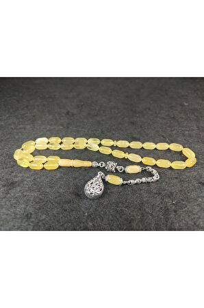 925 Ayar Gümüş Püskül 15 gr 2 Yedek Habbeli Baltık Kraliçe Kaya Damla Sertifikalı 5933