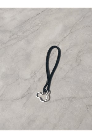 Füme Taşlı Mickey Mouse Anahtarlık Işıltılı Taşlı Oto Anahtarlık