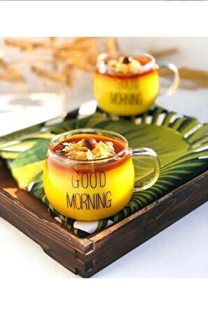 Good Morning 400 ml 2'li Cam Kupa