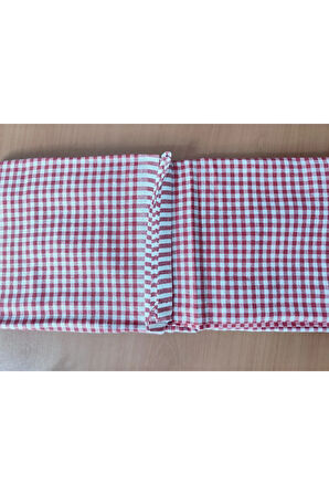 Kırmızı Pötikare Sofra Bezi ve Piknik Örtüsü - Şık Dekoratif Masa Örtüsü 165x165cm