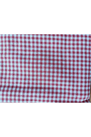 Kırmızı Pötikare Sofra Bezi ve Piknik Örtüsü - Şık Dekoratif Masa Örtüsü 165x165cm
