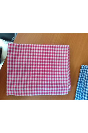 Pembe Pötikare Sofra Bezi ve Piknik Örtüsü - Şık Dekoratif Masa Örtüsü 165x165cm