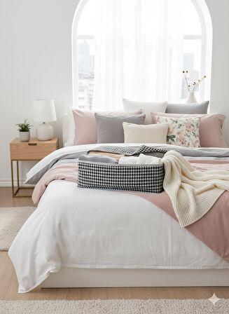 8'li Kaz Ayağı Büyük Baza Altı & Çekyat Tipi Tela Hurç 65x45x22 cm – Fermuarlı Saklama ve Düzenleme Hurcu