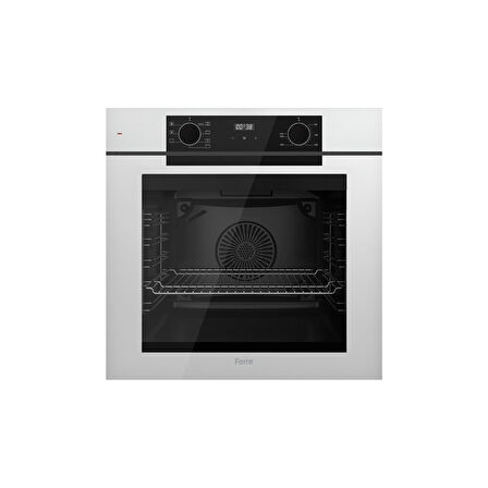 Ferre White FryArt 3 Lü Ankastre Set ( QEP63CB - SC406-WFA - D081-SA ) A++ Sessiz Davlumbaz - 65 cm Wok Bek Ocak