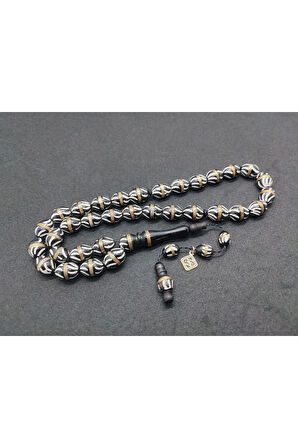 Halil Hilmi Usta Eseri Çember Model Mine Ve Gümüş Sarmallı Iri Boy Kuka Sertifikalı 7568