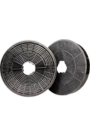 DWK095G60/03 Bosch Bacasız Ankastre Davlumbaz Aspiratör İçin 16cm 2'li 1 Takım Karbon Kömür Filtre