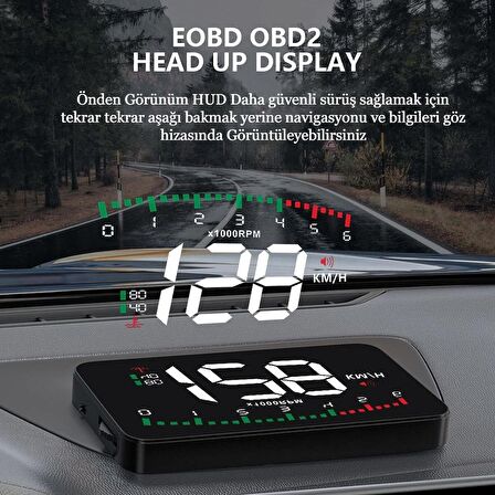 TOYOTA için 3.5 Inç Motor devri Hız Sıcaklık akü Digital Gösterge ekranı HUD head EOBD