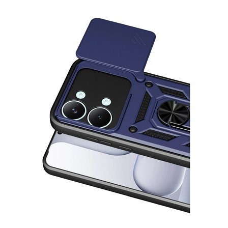 Xiaomi Poco X8 Pro Max Pars Lens Yüzüklü Silikon - Lacivert