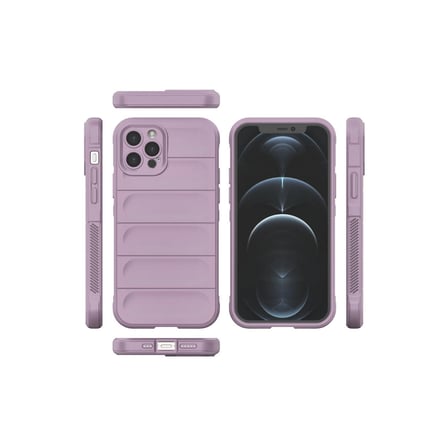 Apple İphone 12 Pro Kılıf Optimum Silikon - Mor