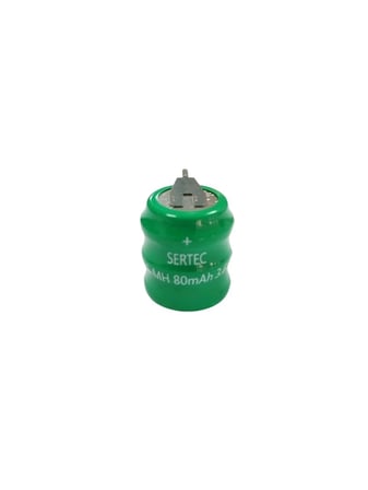 Sertec - 3.6v 3s1p 80 Mah 2 Pin Nı-mh Buton Pil