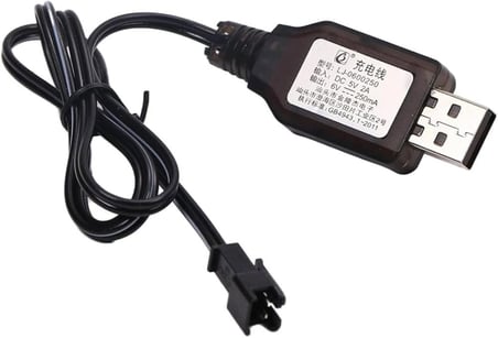 Sertec 6v Nı-cd / Nı-mh Oyuncak Bataryası Usb Şarj Kablosu