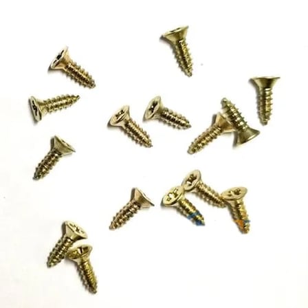 Klips, Menteşe, Ayak, Ağaç, Sunta Vidası 2,2x7,5mm - Sarı 100 Adet