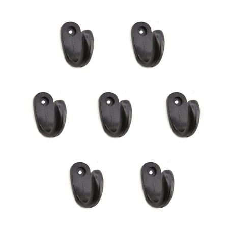 Büyük Tekli Fincan Askı, Dekor Askısı - Siyah, 100 Adet, 12x23x30 Mm