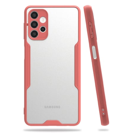 Samsung Uyumlu Galaxy A72 Kılıf Platin Silikon - Pembe