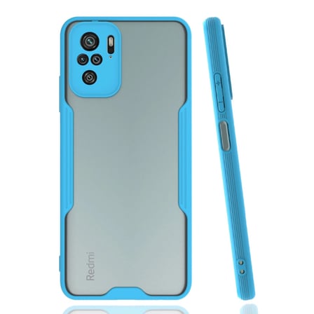 Xiaomi Uyumlu Redmi Note 10 Kılıf Platin Silikon - Mavi