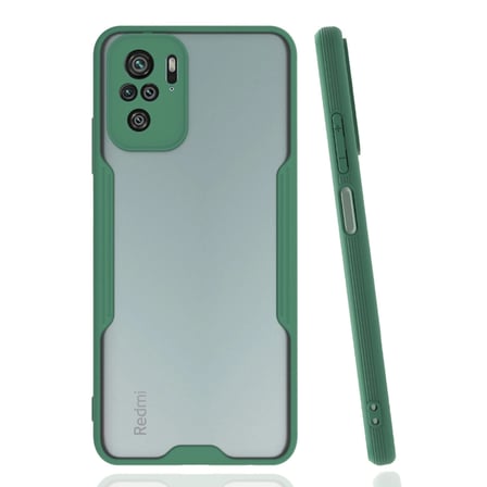 Xiaomi Uyumlu Redmi Note 10 Kılıf Platin Silikon - Yeşil