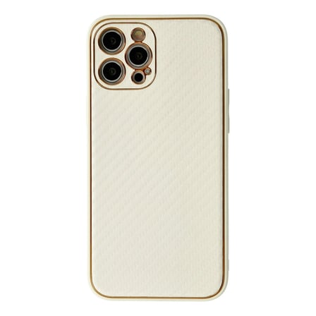 Apple İphone 12 Pro Max Kılıf Coco Karbon Silikon - Beyaz