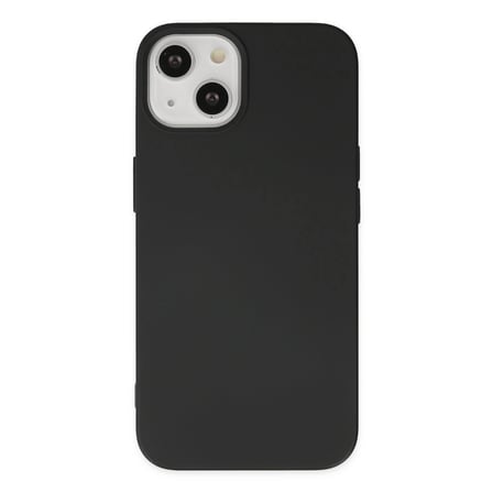 Apple İphone 14 Plus Kılıf Nano İçi Kadife Silikon - Siyah
