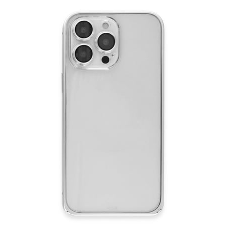 Joko Apple İphone 15 Pro Max Metal Bumper Mat Kapak - Gümüş