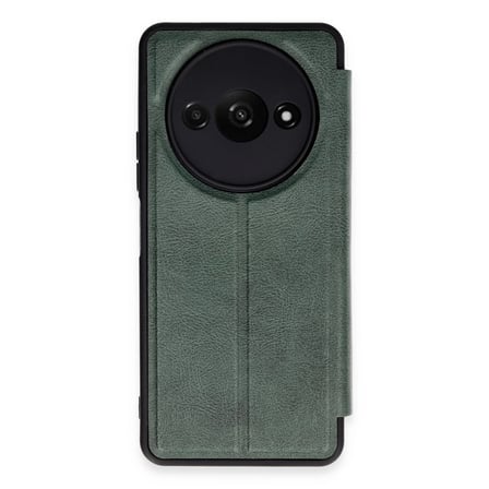 Xiaomi Redmi A3 4g Kılıf Flip Cover - Koyu Yeşil