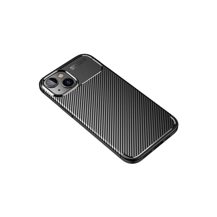 apple i̇phone 14 plus kılıf auto focus karbon kapak - siyah