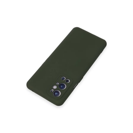 One Plus 9 Pro Kılıf Nano İçi Kadife Silikon - Koyu Yeşil