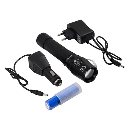 PS-46 6 LED 5 Kademeli Zoomlu Şarjlı El Feneri