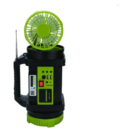 Wıson Ws-5683 Şarjlı 30w Solar Şarjlı Ev Aydınlatma Seti Radyo Ve Fan Powebank