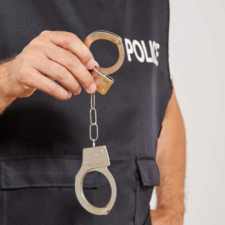 Metal Malzemeden İmal Anahtarlı Oyuncak Polis Si