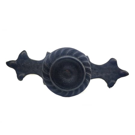 Antika Tarz Dekoratif Pirinç Çizgili Düğme - 35x100 Mm, Büyük, Oksit