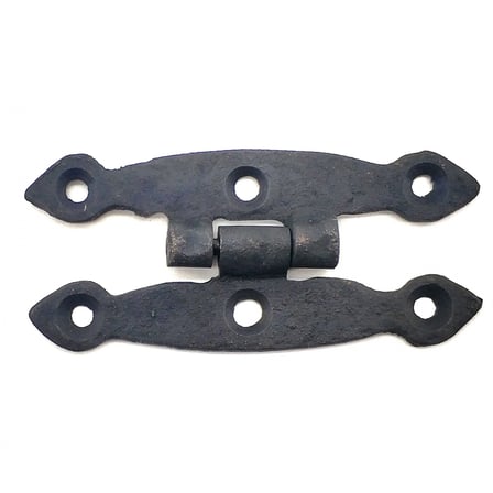 Antika Tarz Dekoratif Pirinç Dar Menteşe - 75x39 Mm, Oksit