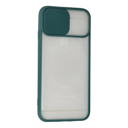 Apple İphone 6 Plus Kılıf Palm Buzlu Kamera Sürgülü Silikon - Yeşil