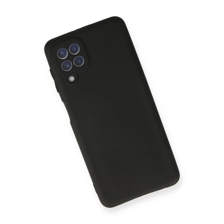 Samsung Galaxy A22 Kılıf First Silikon - Siyah
