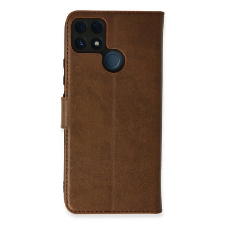 Realme C25 Kılıf Trend S Plus Kapaklı Kılıf - Taba
