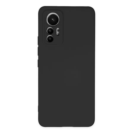 Xiaomi Mi 12 Lite Kılıf Nano İçi Kadife Silikon - Siyah