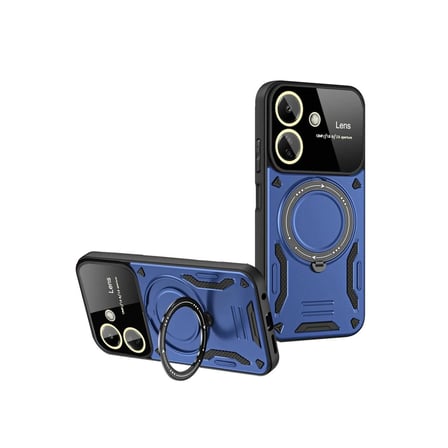 Xiaomi Redmi 13c Kılıf Joy Lens Standlı Kapak - Lacivert