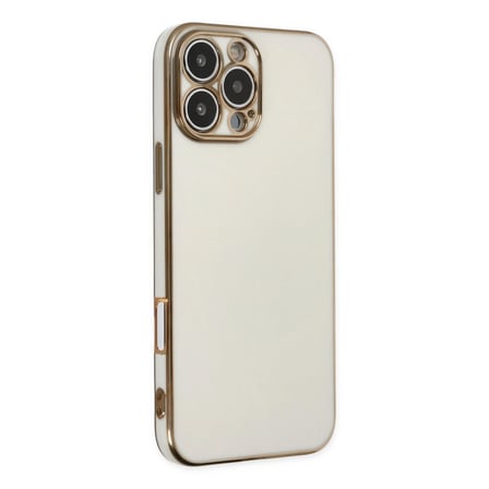 Apple İphone 16 Pro Kılıf Volet Silikon - Beyaz
