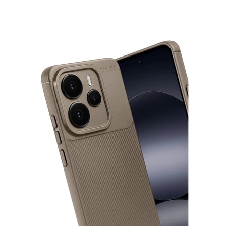 xiaomi note 14 5g auto focus karbon kapak - kahverengi