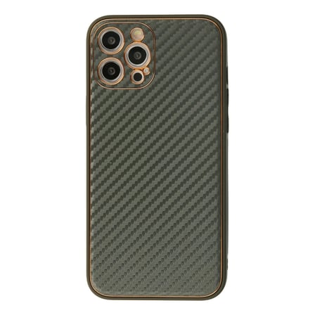 Apple İphone 12 Pro Kılıf Coco Karbon Silikon - Füme