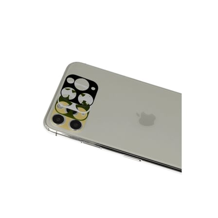 Apple İphone 11 Pro Max Rainbow Kamera Lens Koruma Cam - Gold